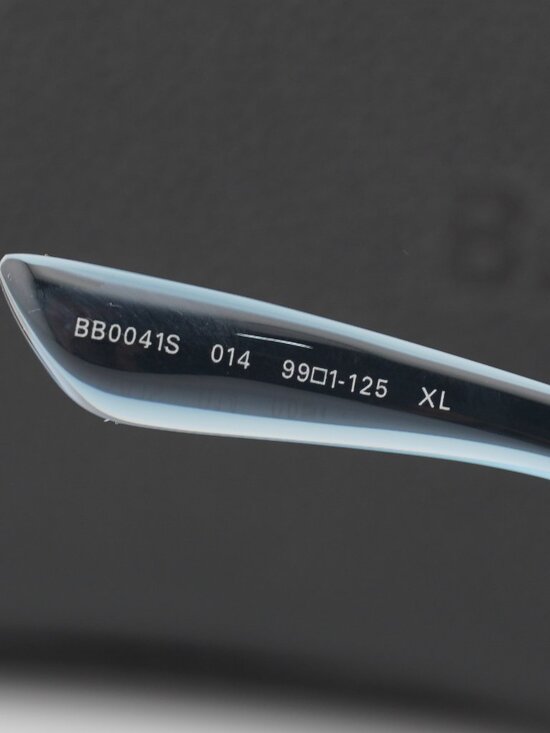 Balenciaga BB0041S 014 Shield Unisex Wrap-Around Sunglasses - Blue main image 6
